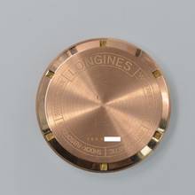 Thumbnail von Longines Chronograph Fly-Back 7415 Oversize rose gold 18KT Full Set 1972 Full Set