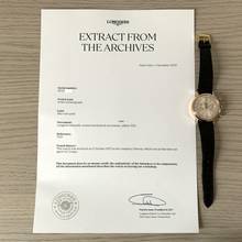 Thumbnail von Longines Chronograph Fly-Back 7415 Oversize rose gold 18KT Full Set 1972 Full Set