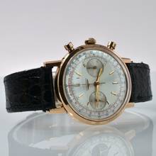 Thumbnail von Longines Chronograph Fly-Back 7415 Oversize rose gold 18KT Full Set 1972 Full Set