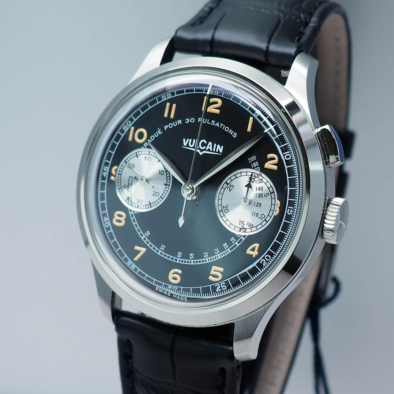  Vulcain Monopusher Heritage 650157A08.BAC207 Limited Edition 50 Box+Papiere 2025 