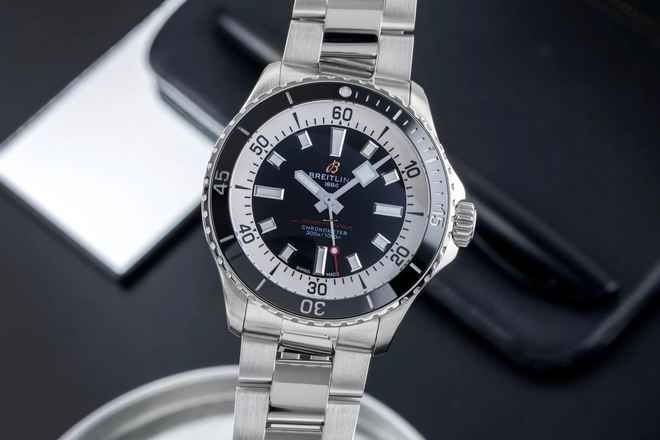  Breitling Superocean 42 Automatik Herrenuhr Ref. A17375211B1A1 B&P 