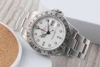 Thumbnail von Rolex Explorer II White Dial Swiss Only Automatik Herrenuhr Ref. 16570 A-Serie