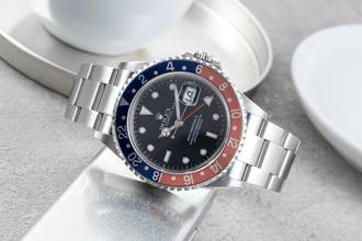 Thumbnail von Rolex GMT-Master II Pepsi Swiss Made Dial Stahl Automatik Herrenuhr 16710T B&P