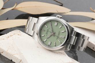 Thumbnail von Rolex Oyster Perpetual 36 Pistachio Stahl Automatik Herrenuhr Ref. 126000 B&P 2025