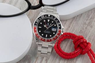 Thumbnail von Rolex GMT-Master II Coke Swiss Only Automatik Herrenuhr Ref. 16710 U-Serie B&P