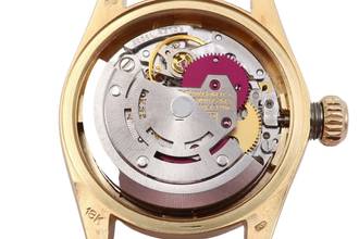 Thumbnail von Rolex Lady-Datejust 18k (0,750) Gold Automatik Damenuhr Ref. 6916 Klassiker