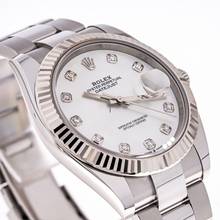 Thumbnail von Rolex Datejust 41 Pearl Dial Diamond – 126334 – like NEW – 2022 Full Set Lc100
