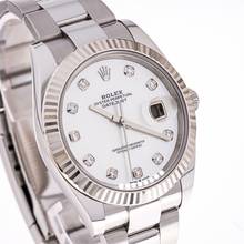 Thumbnail von Rolex Datejust 41 Pearl Dial Diamond – 126334 – like NEW – 2022 Full Set Lc100