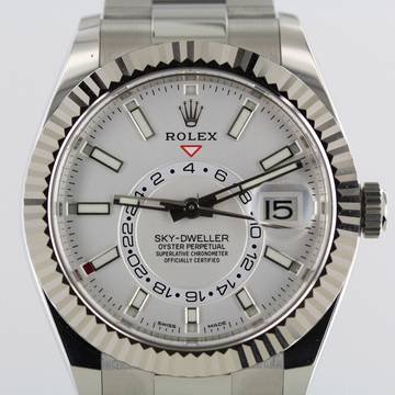  Rolex Sky-Dweller REF. 326934//FULL SET//2022//NEW&UNWORN//WHITE DIAL//# 750 