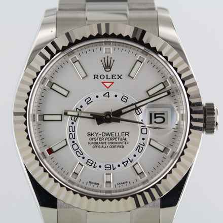  Rolex Sky-Dweller REF. 326934//FULL SET//2022//NEW&UNWORN//WHITE DIAL//# 750 