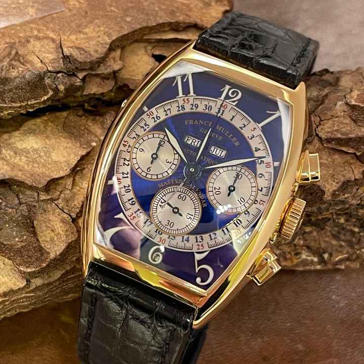  Franck Muller Magnum Master Calendar Chrono - UNGETRAGEN - FS 2003 - Ref. 6850CCMCAT Blue Metallic Dial 