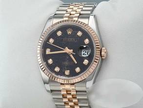 Thumbnail von Rolex Datejust 36 36mm 116231 2013 Stahl Rosegold 750 Diamanten Automatik