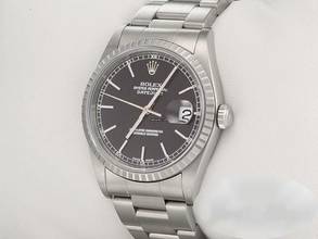 Thumbnail von Rolex Datejust 36 36mm 16220 2003/04 Edelstahl Automatik Herrenuhr Damenuhr Stahl Stainless Steel Oyster-band Chronometer Black Dial