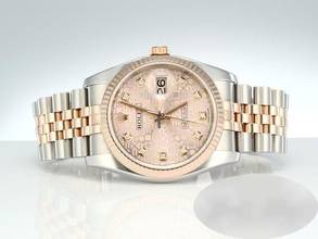 Thumbnail von Rolex Datejust 36 36mm 116231 2016 Stahl Rosegold 750 Diamanten Automatik Stainless Steel 18kt Rose Gold Jubilé-band Chronometer Oyster