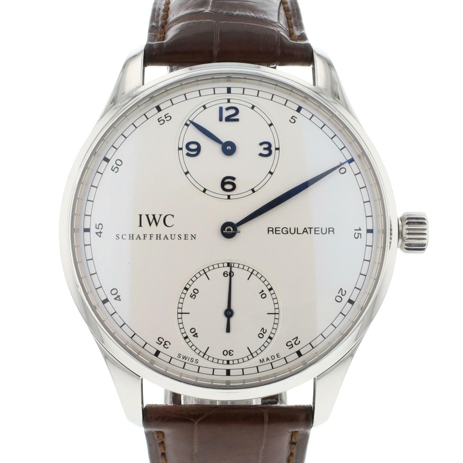  IWC Portugieser Regulateur White Dial 