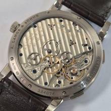 Thumbnail von A. Lange & Söhne Lange 1 Dual Time Ouro Branco 41mm Corda Completo