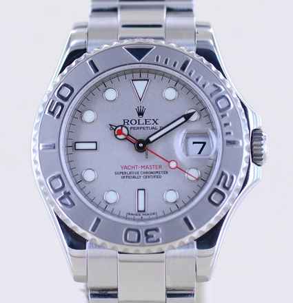  Rolex Yacht-Master Stahl Platin Medium 35 mm G-Serie Sportlich 