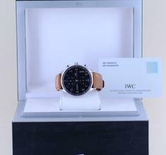 Thumbnail von IWC Portugieser Chronograph Automatik 41mm black Dial Klassiker Dresswatch