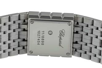 Thumbnail von Chopard Ice Cube Black Dial Edelstahl Quarz Damenuhr Ref. 11/8898