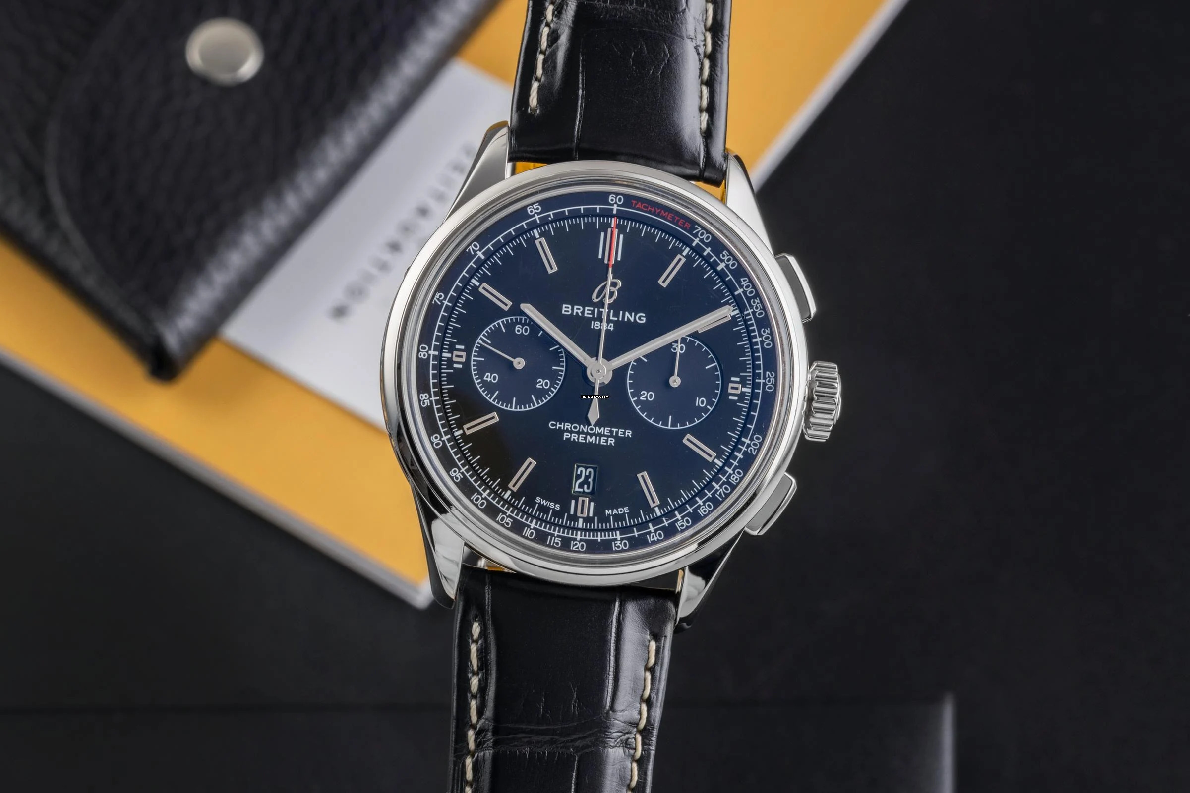 Breitling for Bentley Premier B01 Green Chronograph 42 Bentley Automatik Ref. AB0118 Papers