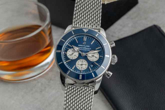  Breitling Superocean Heritage II Chronograph B01 Chronograph Stahl AB0162161C1A1 B&P 