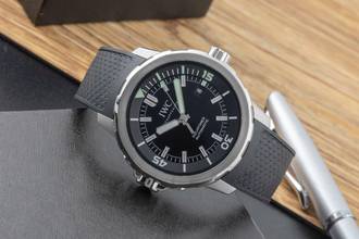 Thumbnail von IWC Aquatimer Automatic Black Dial Edelstahl Automatik Herrenuhr Ref. IW329002 B&P 2014