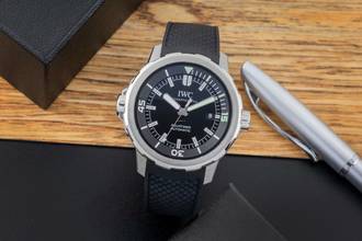 Thumbnail von IWC Aquatimer Automatic Black Dial Edelstahl Automatik Herrenuhr Ref. IW329002 B&P 2014