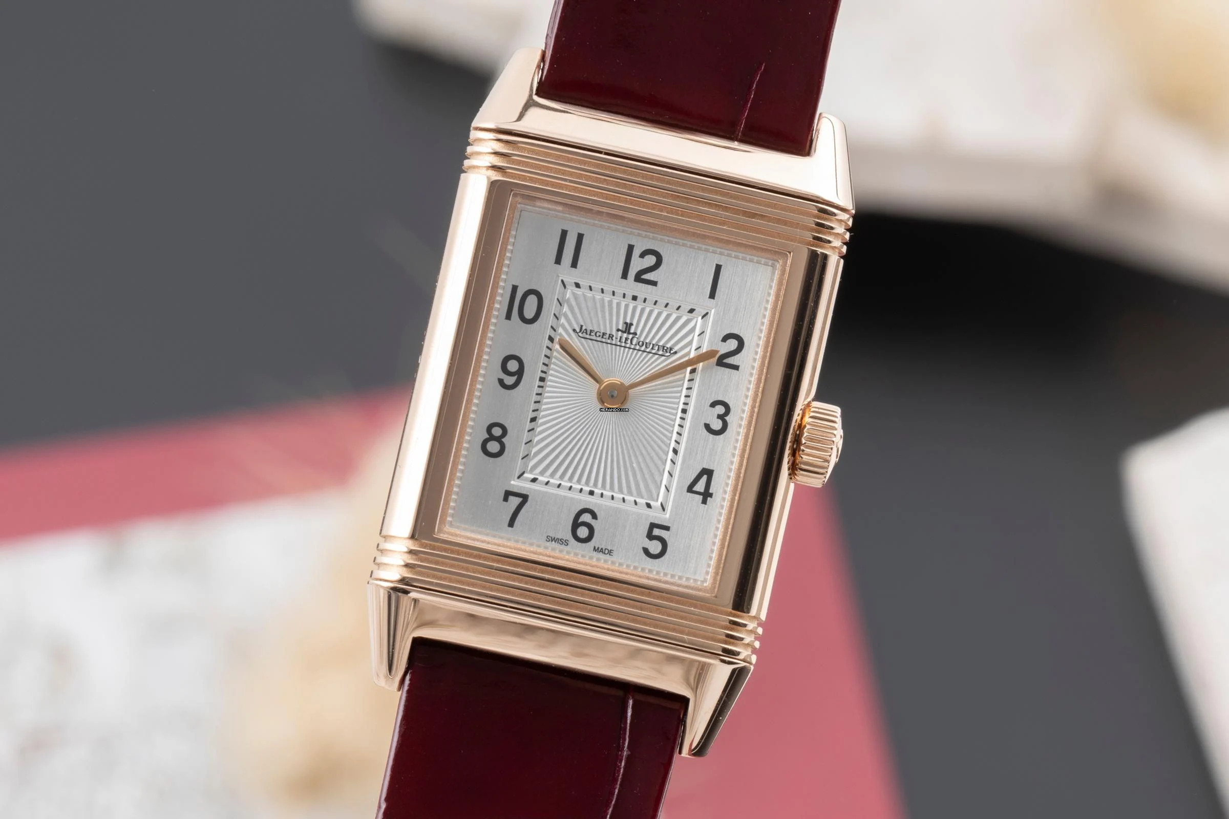 Jaeger-LeCoultre Reverso Classic Monoface 18k Rotgold Ref. Q2602540 221.2.86 B&P