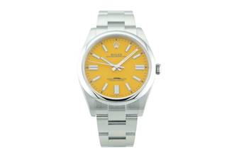 Thumbnail von Rolex Oyster Perpetual 41 Yellow Dial - With Box And Papers - 124300 2021