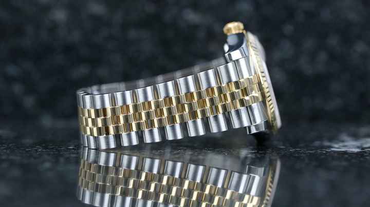  Rolex Datejust 36 Steel Gold - Black Diamond - Fullset - 09/2012 