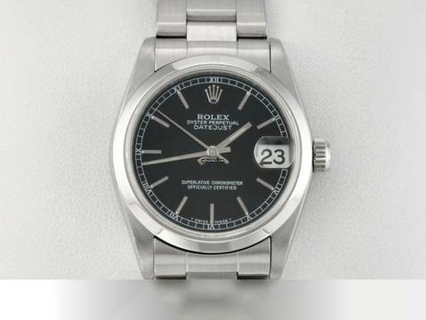  Rolex Datejust 31 31mm 1998 Edelstahl Automatik Damenuhr Stahl Stainless Steel Oyster-band Chronometer Black Dial 