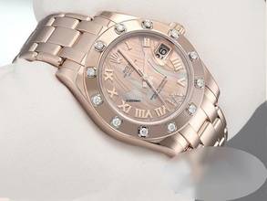 Thumbnail von Rolex Lady-Datejust Pearlmaster 34 81315 2016 Lc100 Roségold 750 Perlmutt Diamanten Automatik