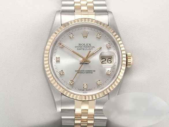  Rolex Datejust 36 36mm 16233 1997 Stahl Gelbgold 750 Diamanten Automatik Stainless Steel 18kt Yellow Gold Jubilé-band Chronometer Oyster 
