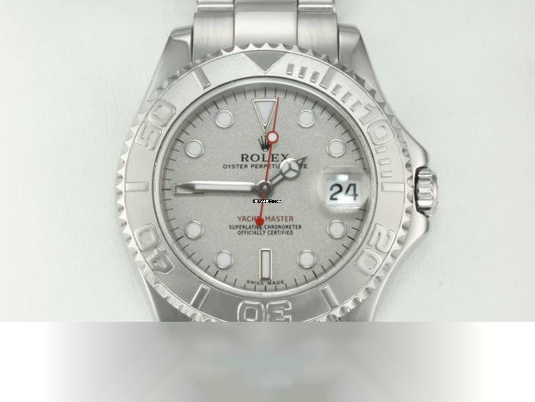  Rolex Yacht-Master Medium 35mm 168622 Stahl Platin 2003 Automatik Damen Stainless Steel Oyster-band Chronometer 