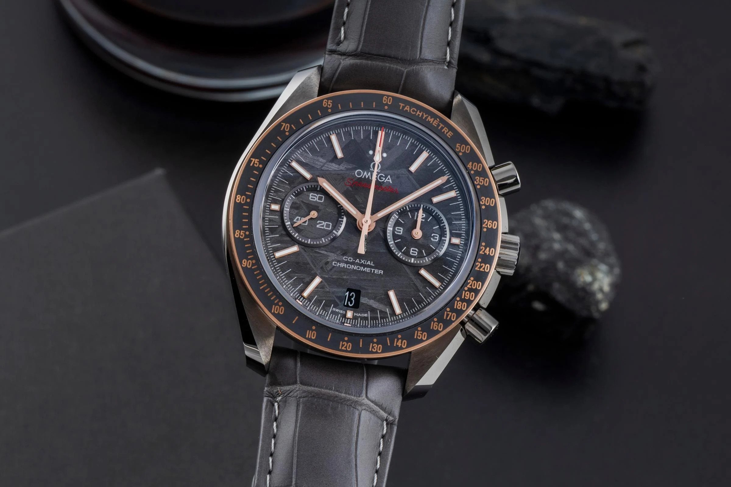 Omega Speedmaster Grey Side of the Moon Meteorite Ref.311.63.44.51.99.001 B&P