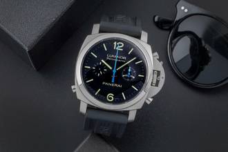 Thumbnail von Panerai Luminor 1950 Chronograph Rattrapante Stahl Automatik Ref. PAM00362