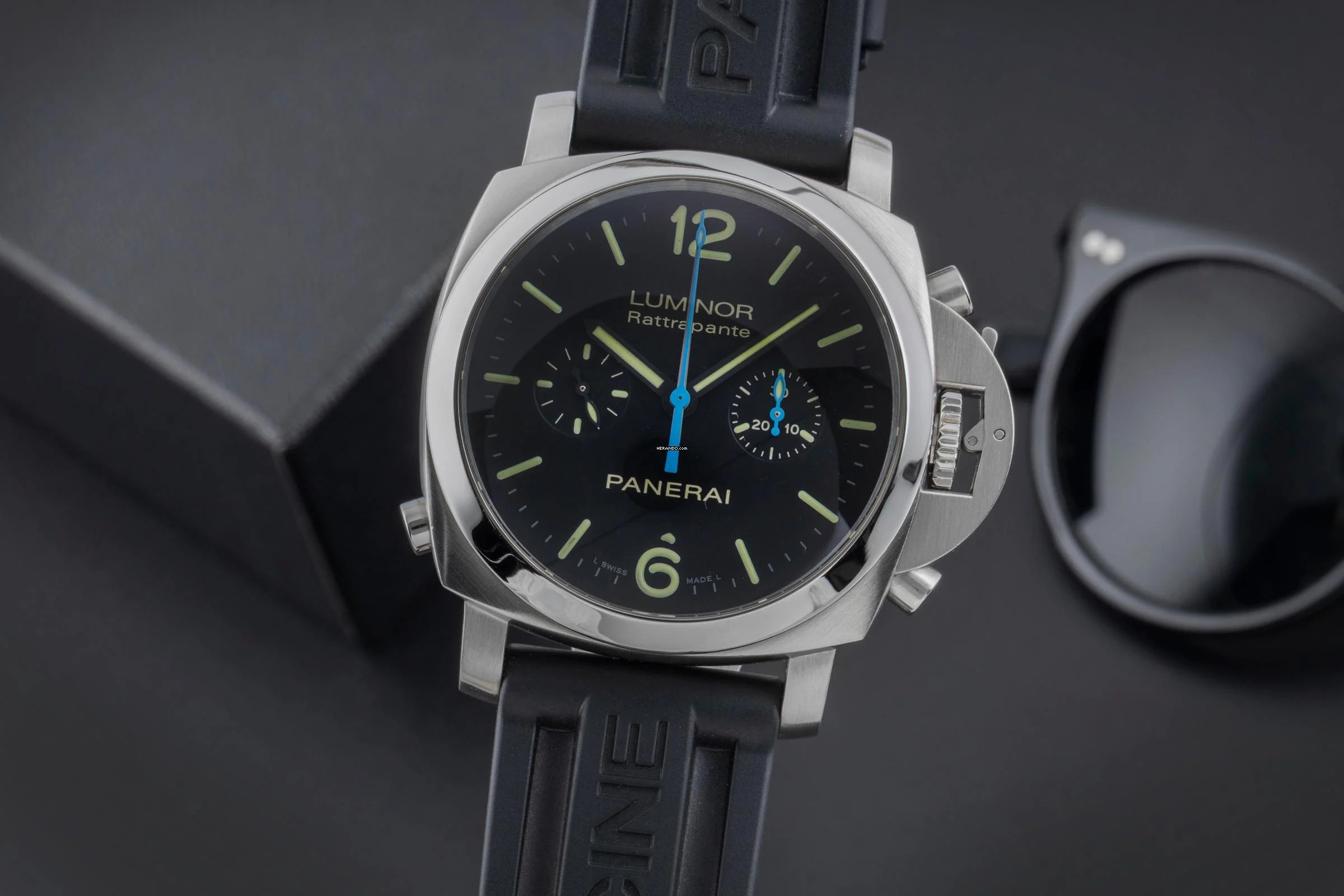  Panerai Luminor 1950 Chronograph Rattrapante Stahl Automatik Ref. PAM00362 