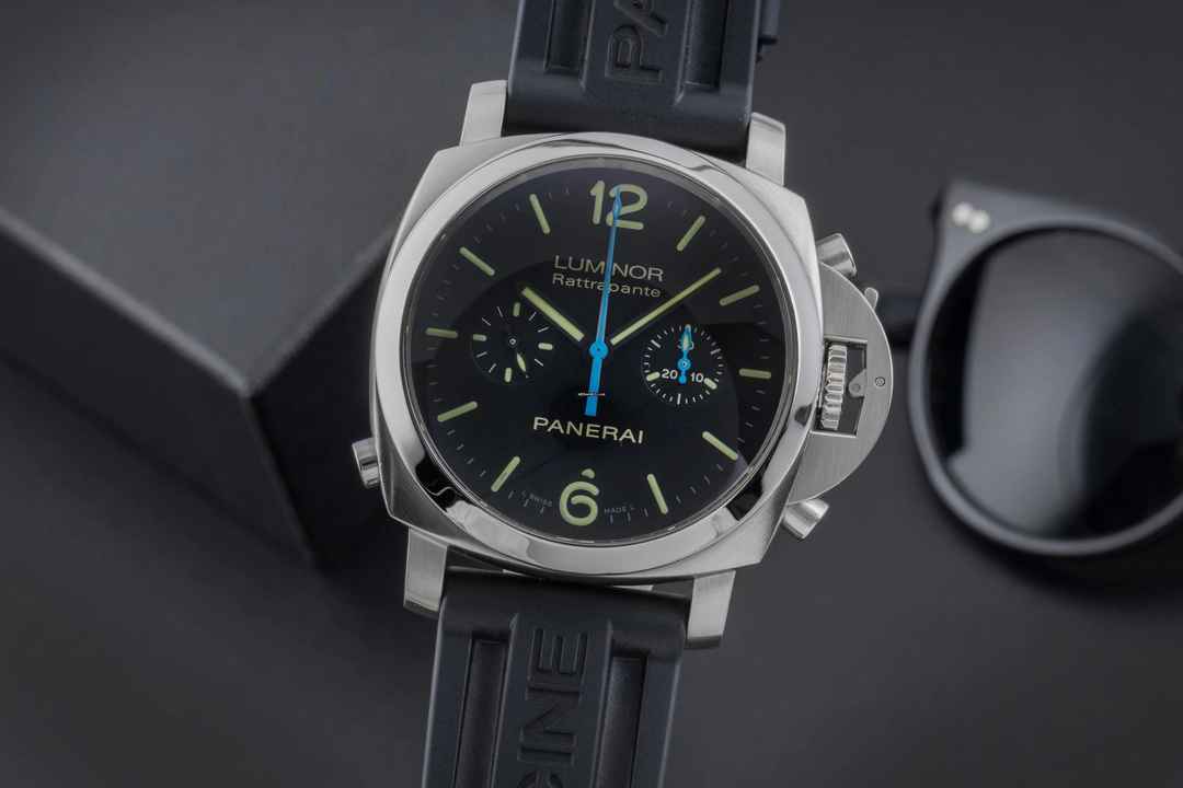  Panerai Luminor 1950 Chronograph Rattrapante Stahl Automatik Ref. PAM00362 