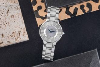 Thumbnail von Cartier 21 Must de Cartier SM Stahl Quarz Lady Damenuhr Ref. W10109T2 1340