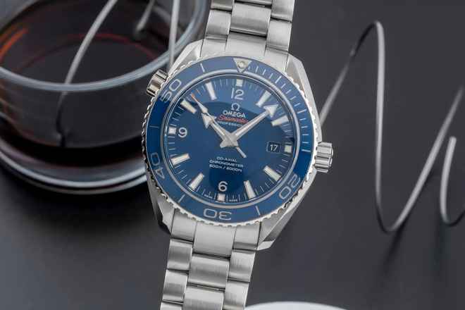  Omega Seamaster Planet Ocean 600M Co-Axial Titan Ref. 232.90.46.21.03.001 B&P 