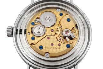 Thumbnail von NOMOS Tangente Super 30 Hausmausgrau Stahl Handaufzug Limited B&P 2005