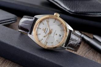 Thumbnail von Omega Globemaster Constellation Globemaster Stahl/Gold Pie Pan Ref. 130.23.39.21.02.001