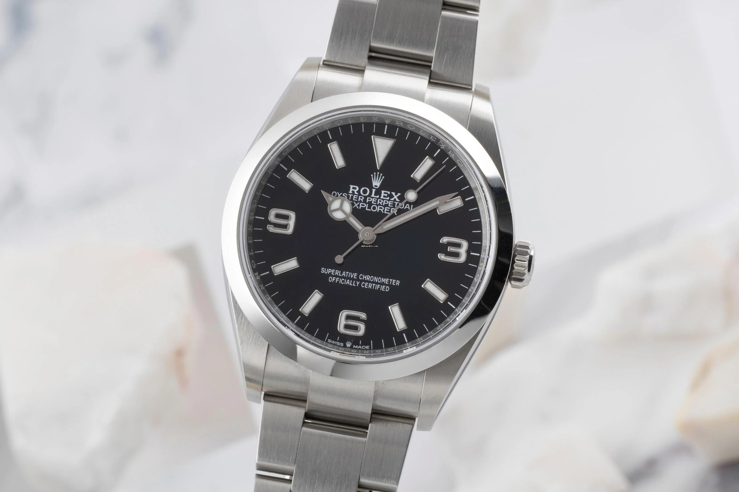  Rolex Explorer Oyster Edelstahl Automatik Herrenuhr Ref. 124270 B&P 2022 