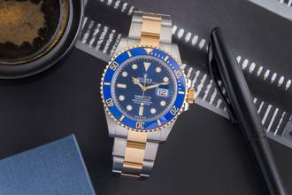 Thumbnail von Rolex Submariner 41 Stahl / Gold Herrenuhr Oyster Perpetual 126613LB B&P 2022