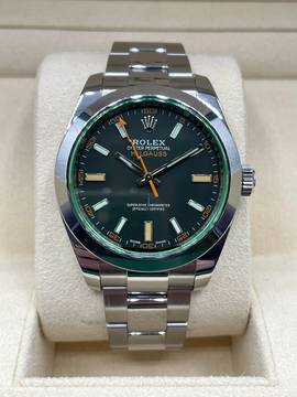  Rolex Milgauss Black Dial Top Condition Full Set with Box&Papers 2022 with first buying receipt LC Austria 