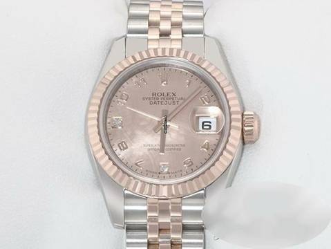  Rolex Lady-Datejust 26mm 179171 Stahl Roségold 750 Goldust Diamanten Automatik Stainless Steel 18kt Rose Gold Jubilé-band Chronometer Oyster 