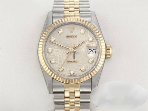  Rolex Datejust 31 Medium Stahl Gelbgold 750 Diamanten Automatik Stainless Steel 18kt Yellow Gold Stahl Jubilé-band Chronometer Oyster 