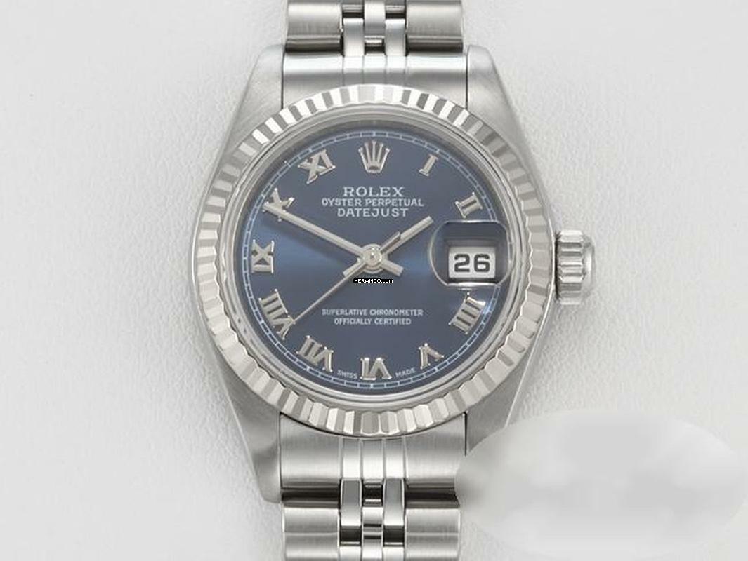  Rolex Lady-Datejust Stahl Weissgold 750 2002 Automatik Gold Damen 