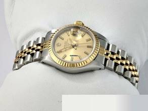 Thumbnail von Rolex Lady-Datejust Date Edelstahl Gelbgold 750 Automatik Damenuhr Gold Stahl Stainless Steel 18kt Yellow Gold Jubilé-band Chronometer Oyster