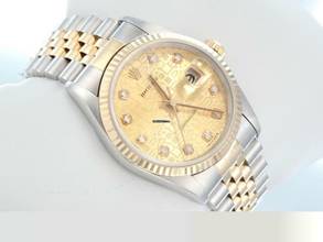 Thumbnail von Rolex Datejust 36 36mm 16233 2001 Stahl Gelbgold 750 Diamanten Automatik Stainless Steel 18kt Yellow Gold Jubilé-band Chronometer Oyster